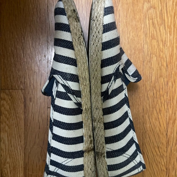 Vans Canvas Striped Slip On Ballet Shoes - 7 - Picture 3 of 4